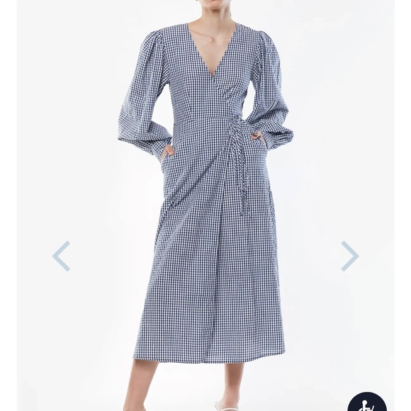 Oak and fort wrap midi dress - Picture 2 of 3